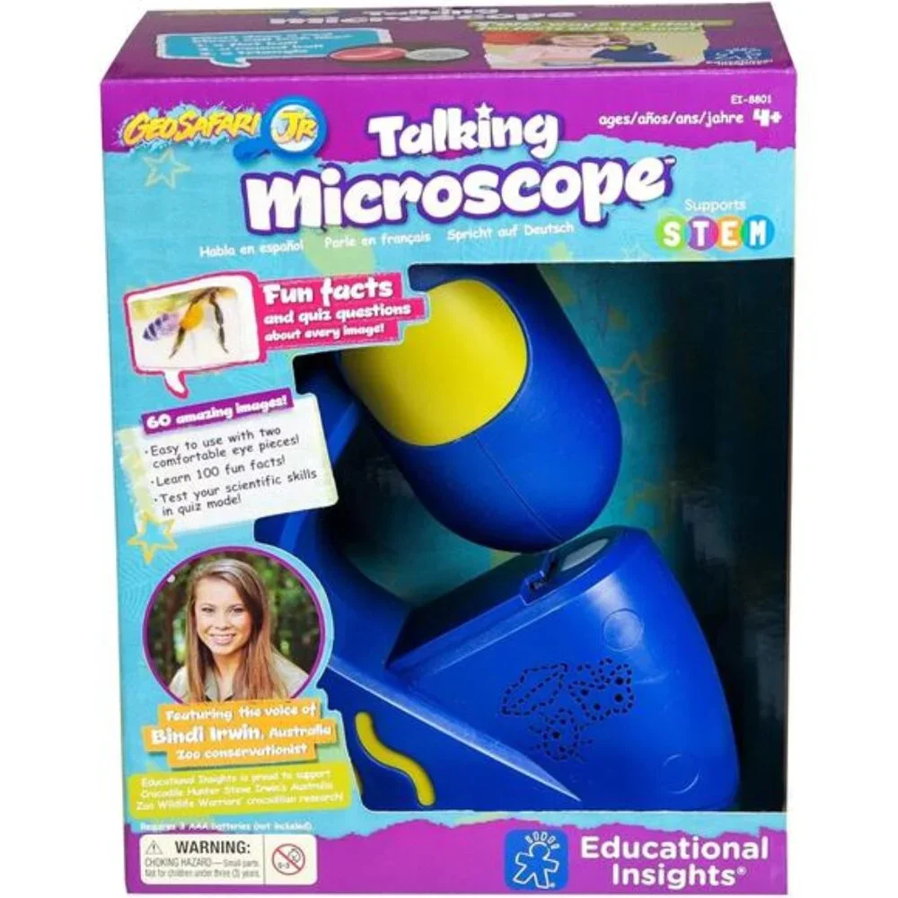 Educational STEM Learning Insights Talking Microscope for Kids Boys and‎ Girls